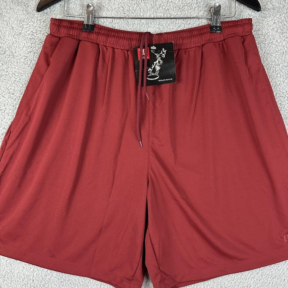 Wilson Shorts Mens XL Red 91430 Polyester Tennis Racquet Sports Athletic New - Picture 1 of 11